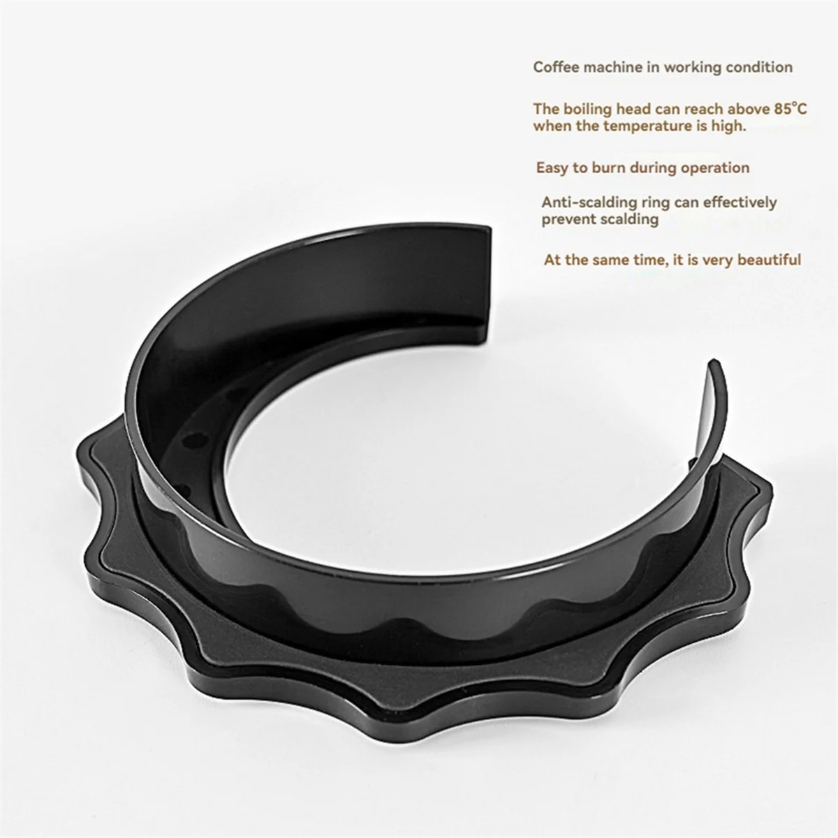 Coffee Machine Groud Heads Anti Scald Rings for E61 Espresso Replacement Part Gasket Portafilter Accessories 58MM