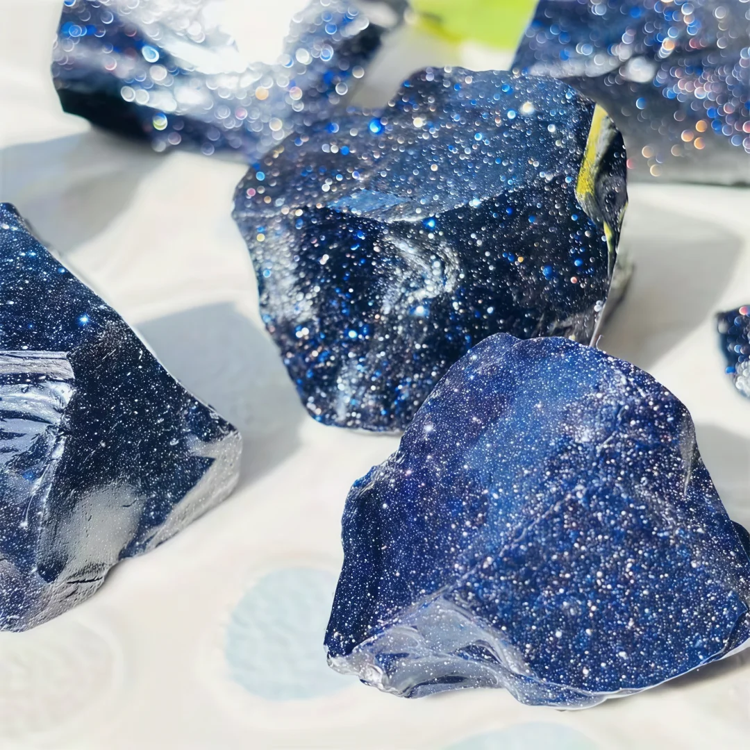0.11/0.22/0.44lb Rough Stone Blue Sandstone Raw reiki Gemstone Chakra Irregular Crystals Blue Sandstone for fengshui decorations