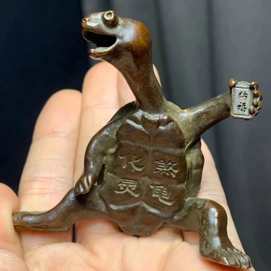 Imagen 6: Artículos Decorativos Antiguos, Manillares Morados, Artículos de Cobre, Tortugas de Cobre, Antiguos, Seguros y Confiables