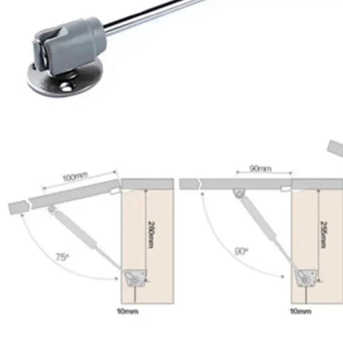 

10pcs 120N Hydraulic Gas Spring Strut for Cabinet Doors Pneumatic Lift Rod with Load Options 40N 60N 80N 100N 120N 150N