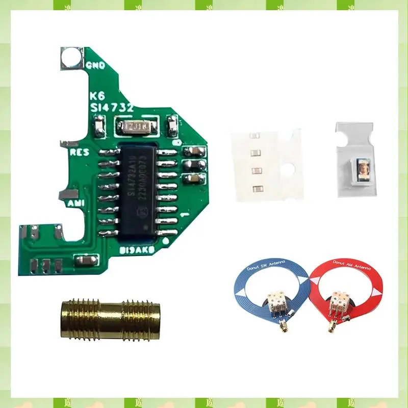 2025 SI4732 وحدة + 2Xdonut هوائي وحدة تعديل الموجات القصيرة V2 FPC نسخة ل Quansheng UV-K5 UV-K6 ، SI4732 وحدة + 2Xdonut