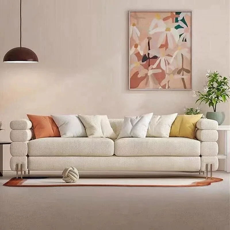 Modern Home Furniture Newly Design Contemporary Sofa Set Living Room Good Quality Fabric Couch With Ottoman