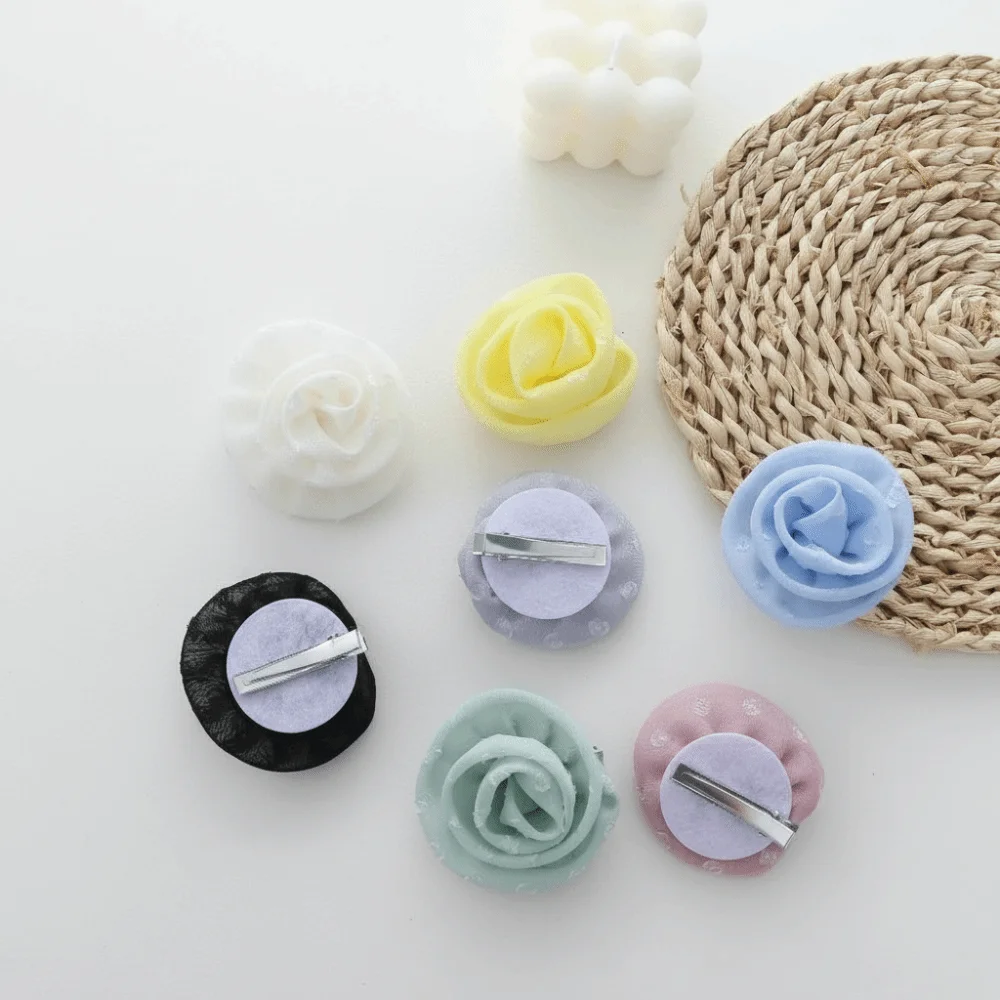 Detachable Design Chiffon Scarf Rose Decor Narrow Shape Long Scarf High-end Feeling Versatile Style Neckerchief Spring Season