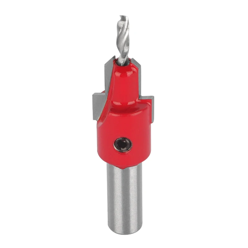 10MM Shank Red Hss Woodworking Countersink Drill Bits Set Screw Extractor Drill Bit Milling Cutter for Wood Cutters Tools