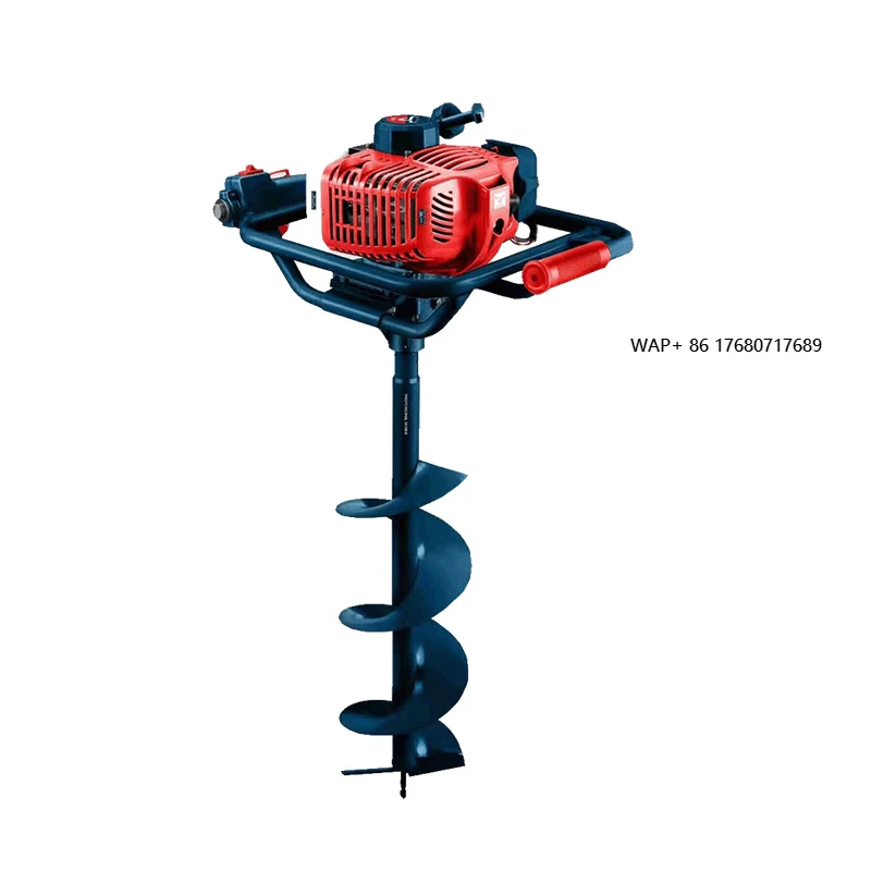 Professional Ground Drill Earth Auger 62cc/63cc Tree Planting Hole Digging Machine