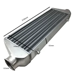 Voormontage Intercooler 510*180*65Mm Universele Turbo Intercooler Bar & Plaat Od = 63Mm Rodin