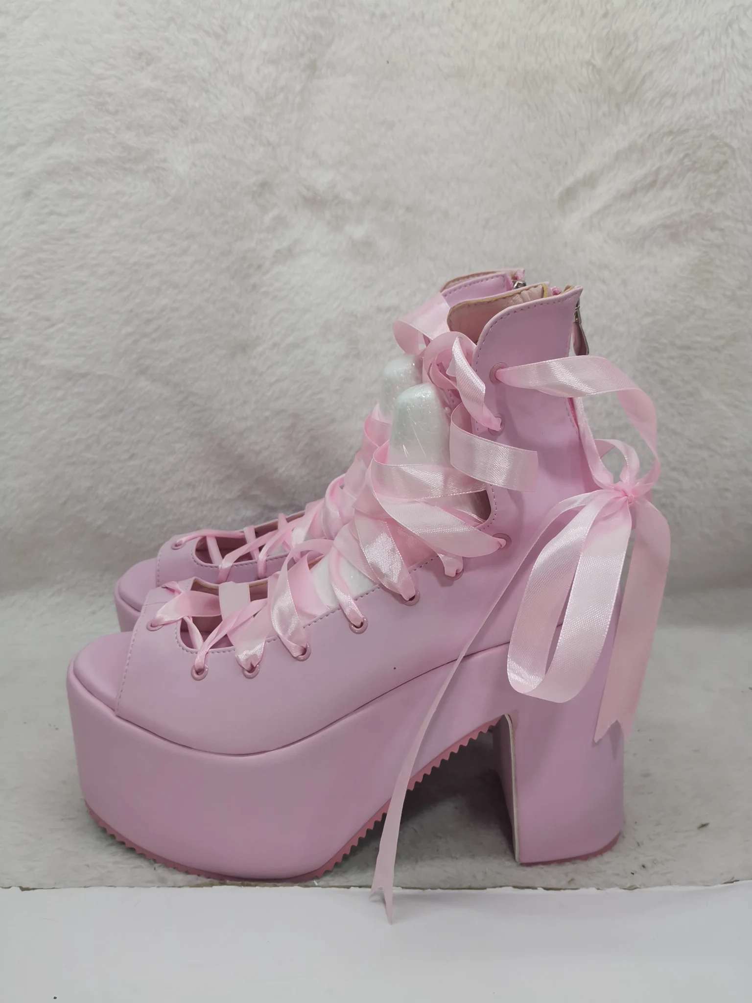 

Розовые пикантные сандалии на платформе с перекрестной завязкой, женские туфли-лодочки с открытым носком на блочном каблуке, увеличивающие рост, пикантная обувь для вечеринок для девочек, тренд 202, лето
