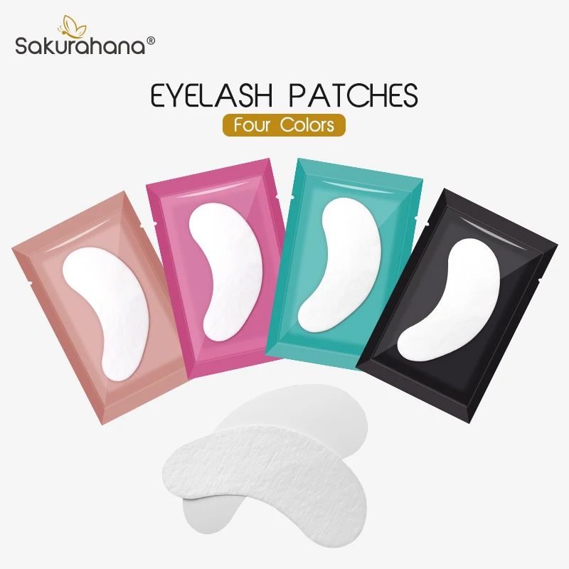 SAKURUHANA 20 PCS Eyelash Extension Gel Patches Under Eye Pads for Lash Grafting False Lashes Protection Makeup Tools