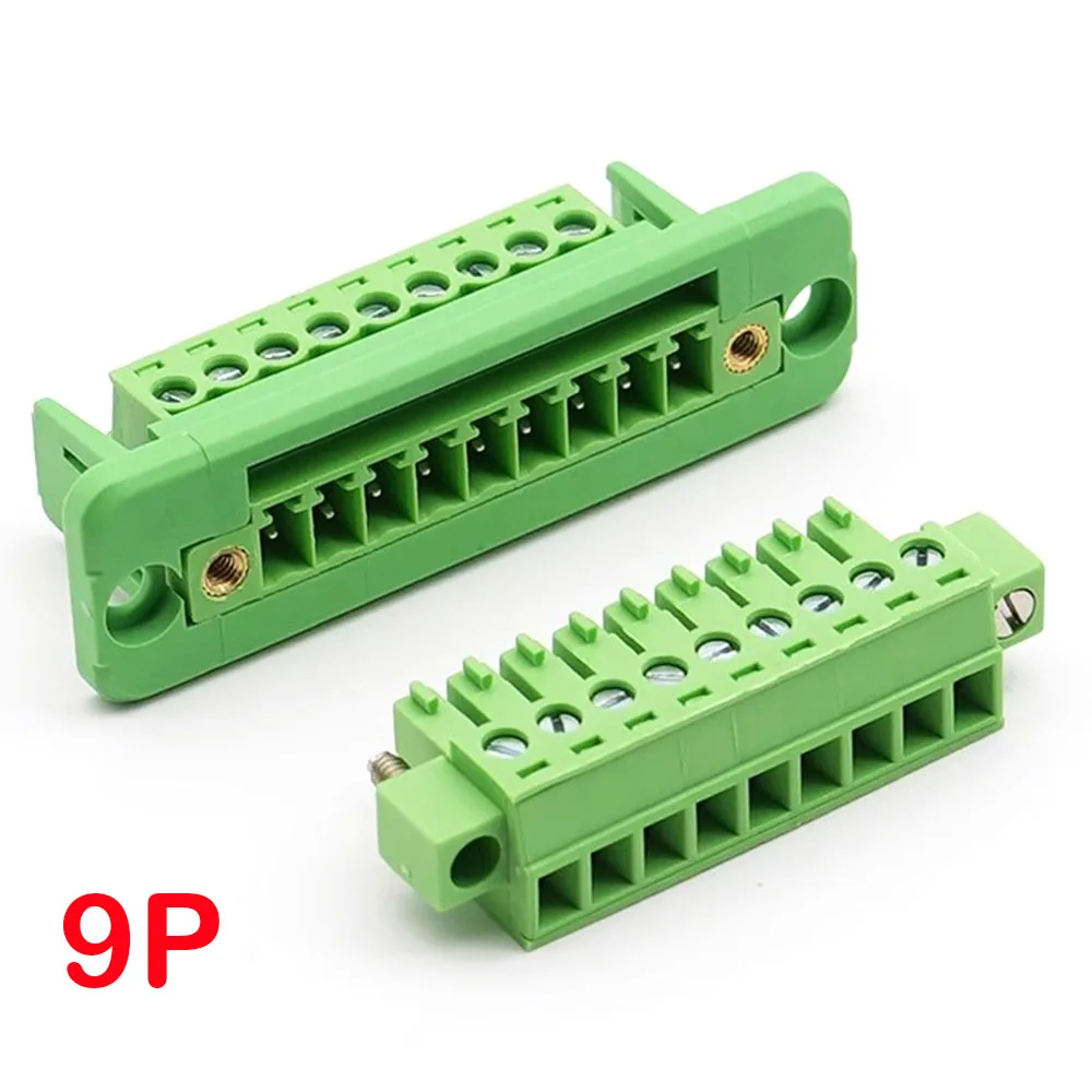 1Set 15EDGWC Pitch 3.81mm 2P/3P/4P/5P/6P/8P/9P/10P/11P/12P Pluggable Terminal Block Connector Soldeerloze Bedrading Plug Connectors