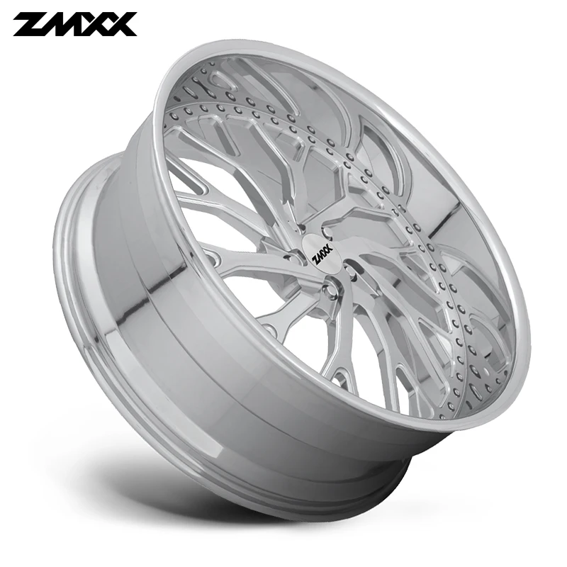 ZMXX 2ピース鍛造ホイール 18 19 20 21 22 24 26インチ 車用アルミホイールリム 乗用車ホイール 18