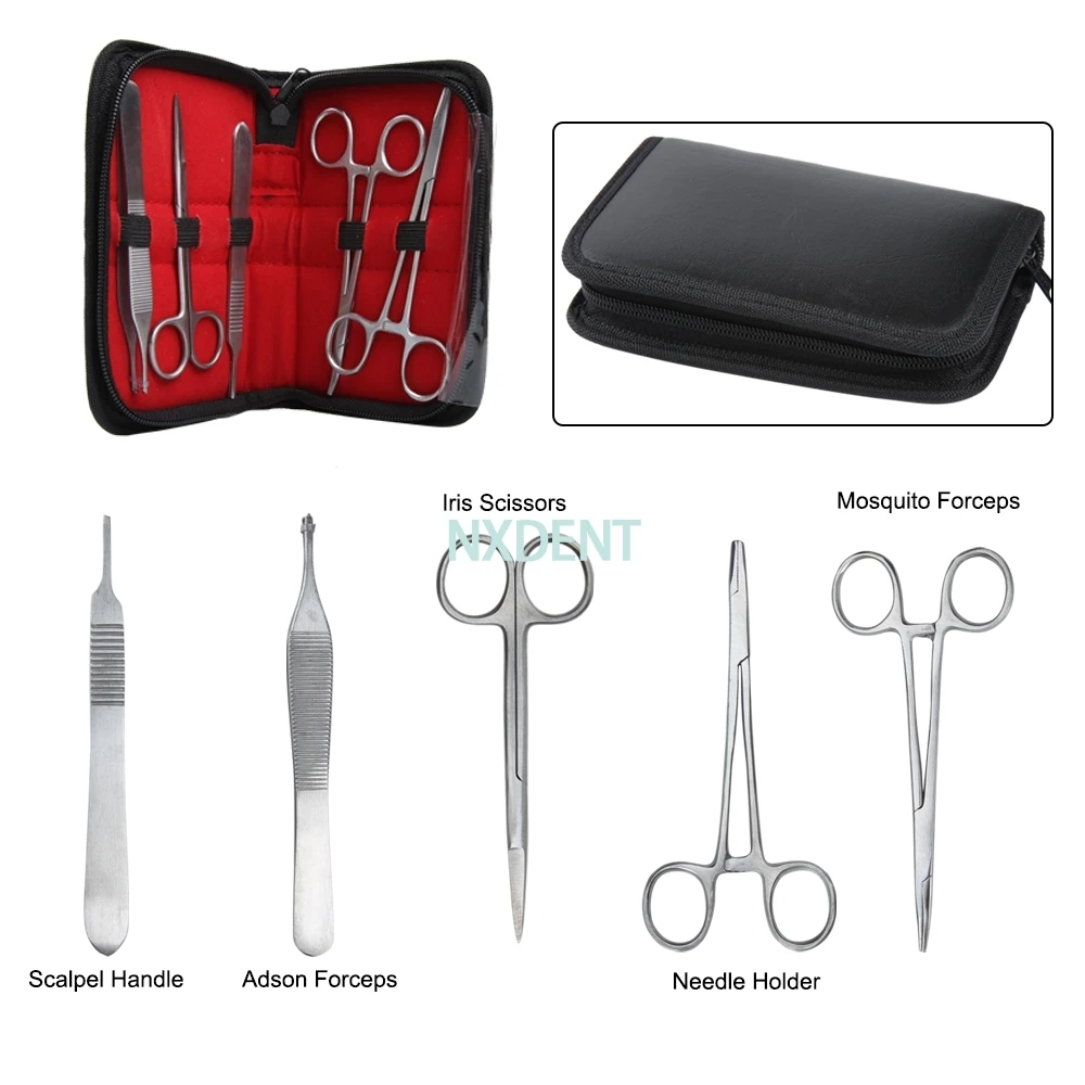 17Pcs/Set New Skin Medical Sugical Suture Practice Model Silicone Suture Pad Kit Trainer Set with Tools Set