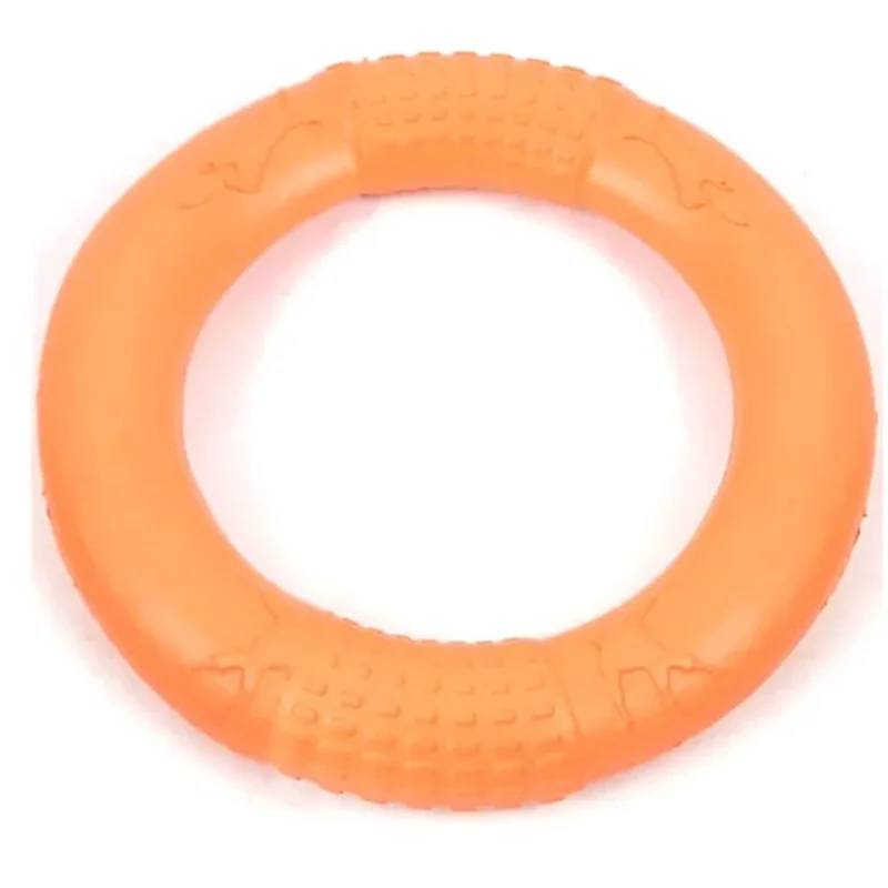 1PCS Orange Dog Toys Pet Flying Disk Training Ring Puller EVA Interactive Training Ring Puller Resistant for Dogs Training Toys