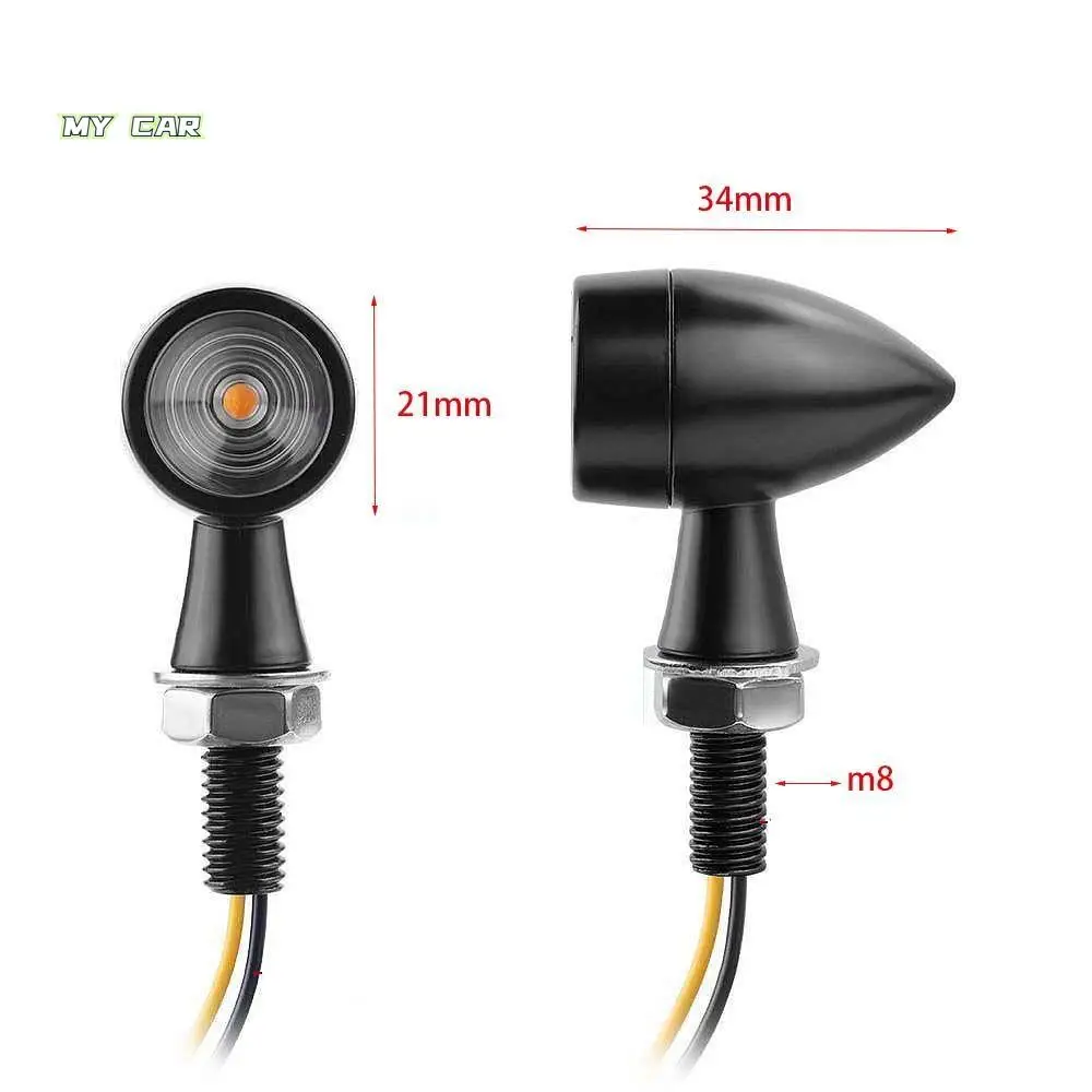 

Aluminium Motorcycle Lighting Motorcycle Blinker Motorcycle Running Indicator Lamp Mini LED Turn Signal Moto flashing Light