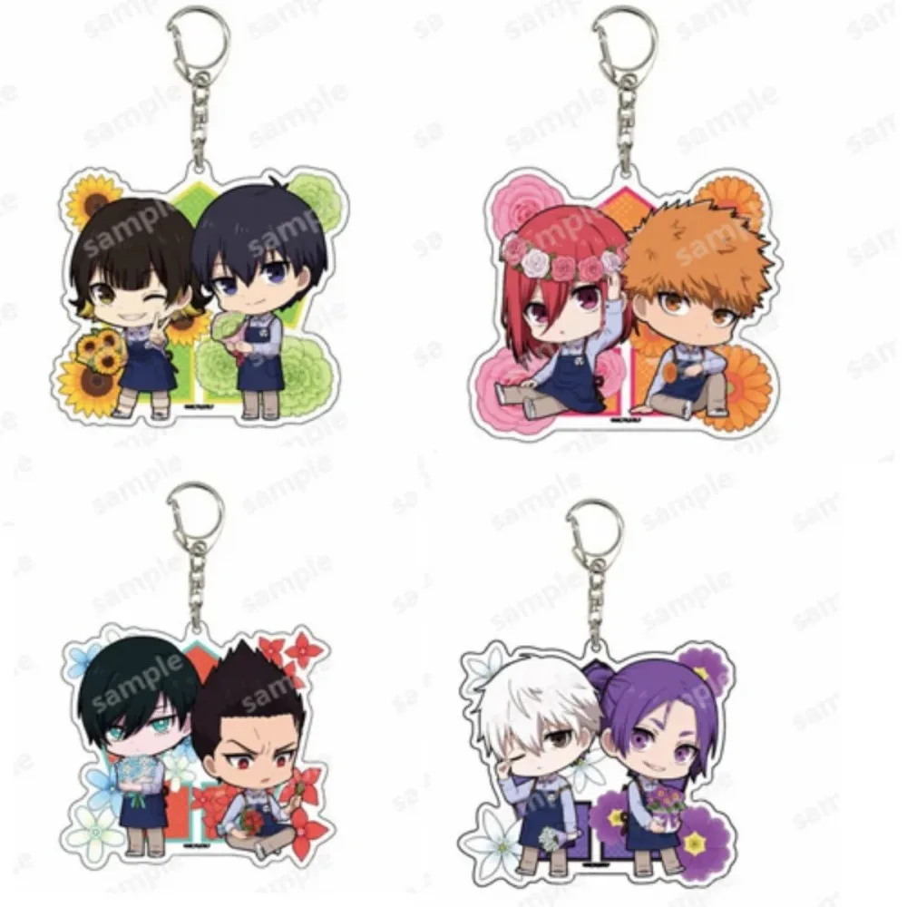 Anime BLUE Figures Seishiro Nagi Acrylic Double Keychains Bachira Meguru ITOSHIRIN Character Model Pendant Fan Couple Gifts