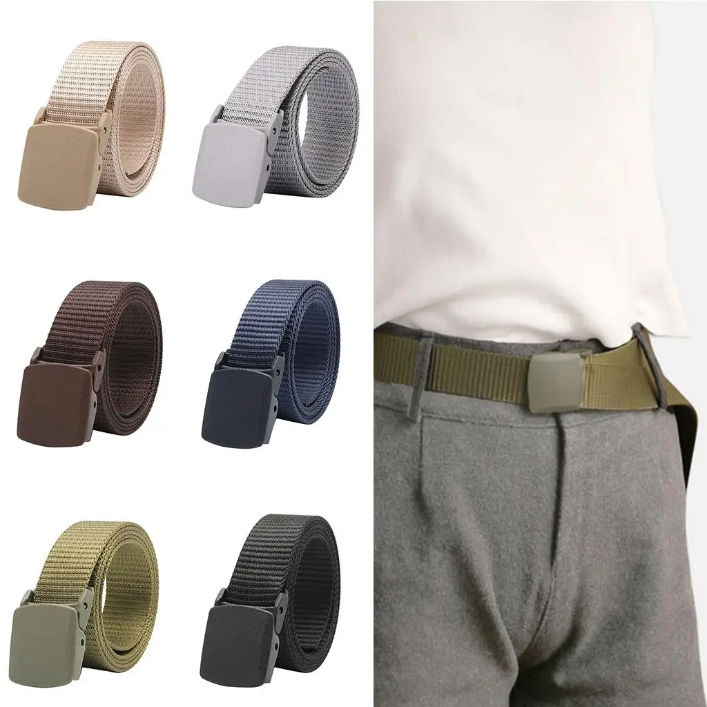 

Сверхмощный нейлоновый поясной ремень, дышащая скользящая пряжка, мужской аксессуар для брюк для активного отдыха