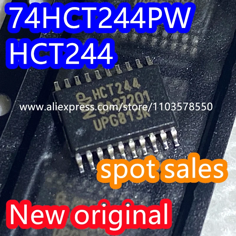 50PCS Brand new original 74HCT245PW code HCT245 package TSSOP20 tri state output eight bus transceiver chip 74HCT244PW HCT244