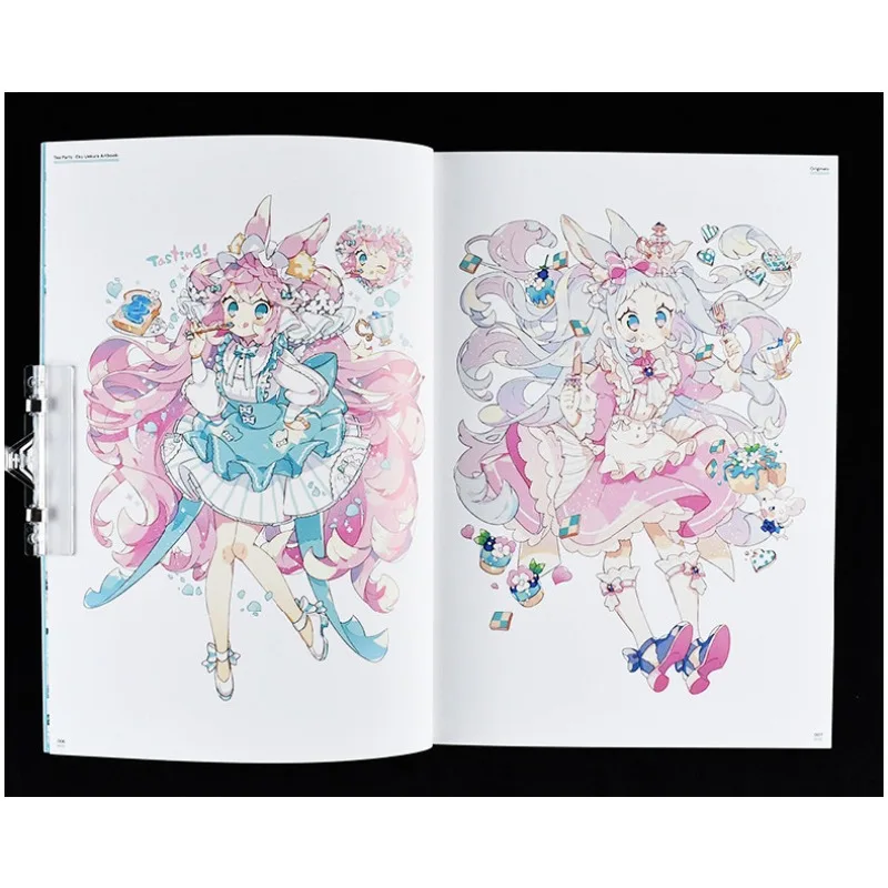 EKU Uekura Art Book ArtWork Illustration Collection Tea Party Anime Girl Japanese Original Cute Comic Album Candy Colors