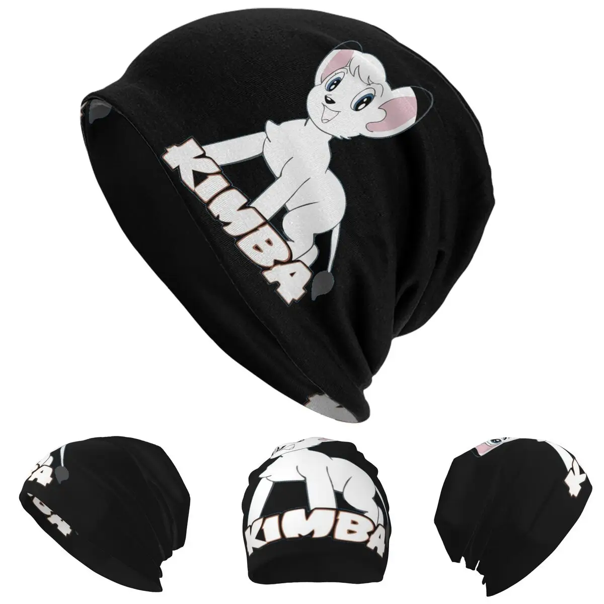

Kimba White Lion Skullies Beanies Hats Warm Autumn Winter Outdoor Cap Knitted Bonnet Caps for Unisex Adult