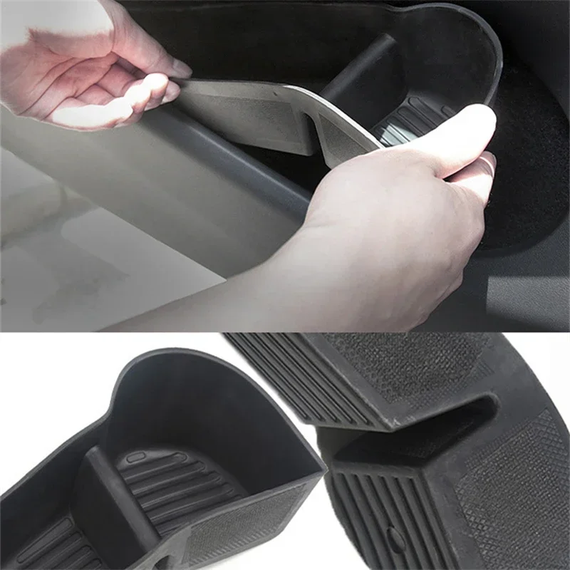 Car Door Side Storage Box for Tesla Model 3 Y 3+ highland 2024 Door Armrest Umbrella Trash Can TPE Foldable Washable Tidying