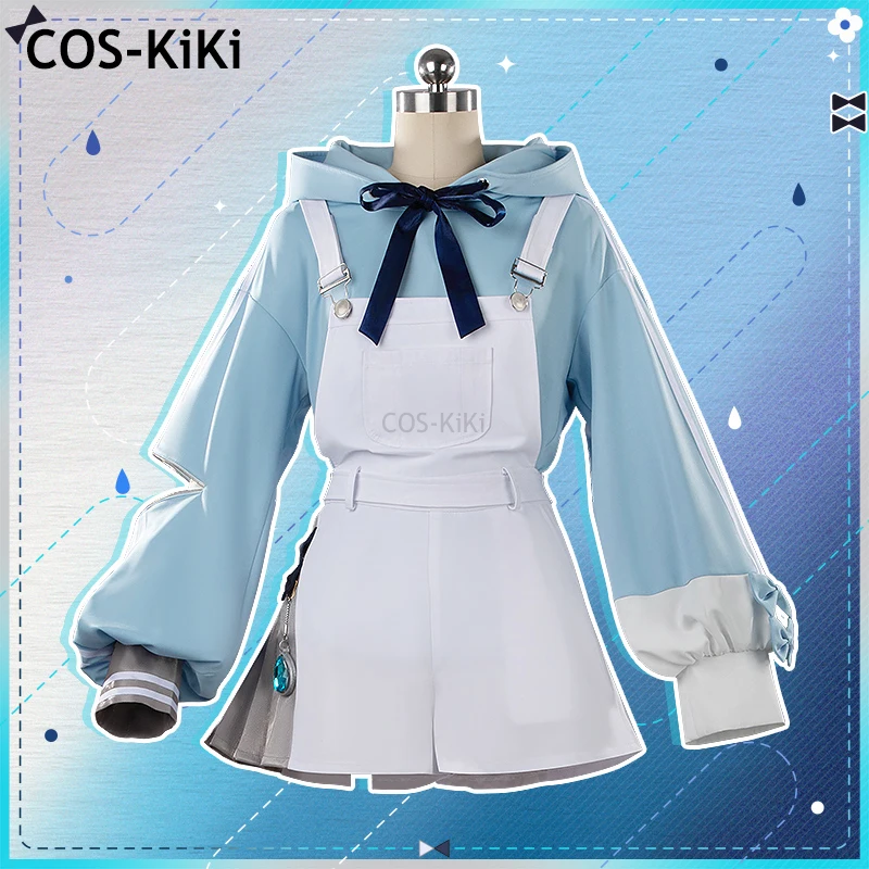 COS-KiKi Vtuber Tsumugi Kokage Game Suit Nifty Lovely Unifrom Cosplay Costume Halloween Carnival Party Role Play Outfit