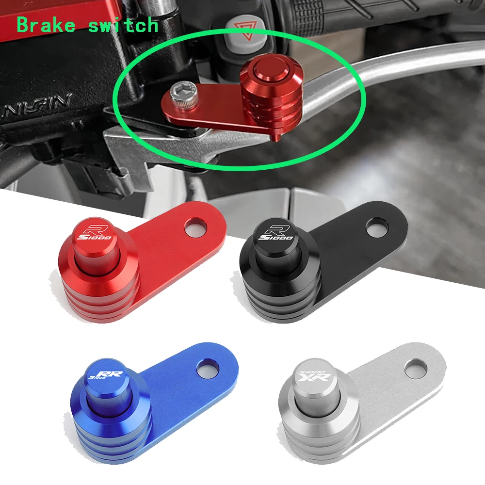 For BMW S1000R S1000RR S1000XR HP4 Motorcycle CNC Aluminum Accessories Brake Lever Parking Button Semi-automatic Lock Switch