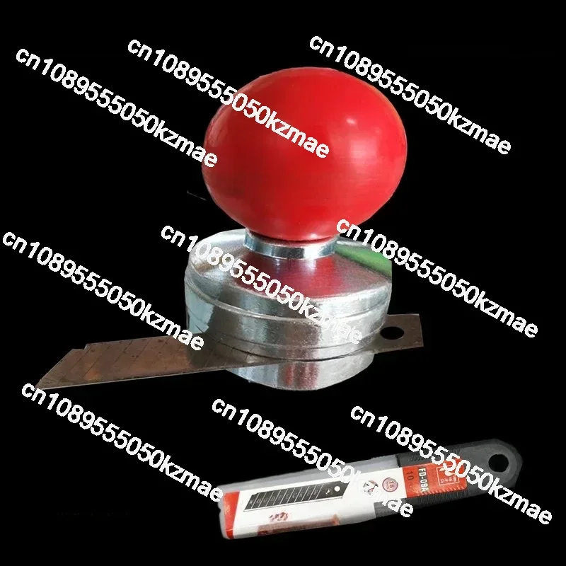 Manual Woodworking Trimmer Red Ball PVC Blister Film Scraping Bright Plated Youmu Veneer Knife Quick Trimming