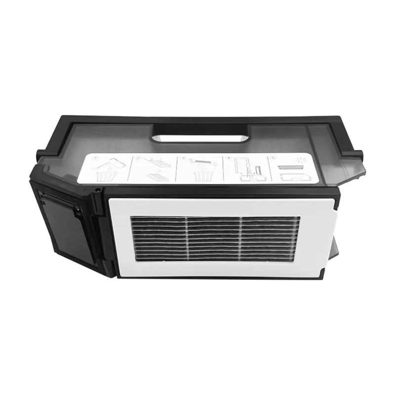 ل Ecovacs X5 Omni / X5 Pro Omni جهاز آلي لتنظيف الأتربة ملحق صندوق الغبار مع فلتر Hepa قطع غيار صندوق الغبار-A58E