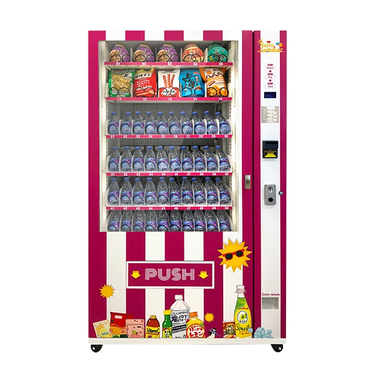 Refrigeration System Vending Machine With Cooling System Cashless Payment System