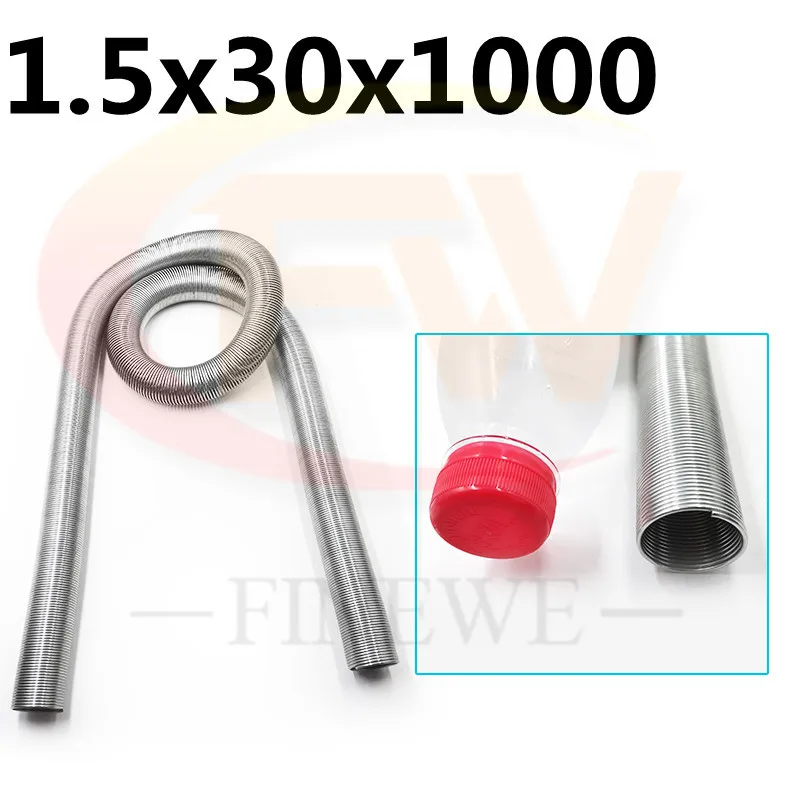 Wire 1.5mm OD 28-38MM Length 1M Bending Catheter Protective  Hose Spring Long Flexible Galvanized Steel Compression Spring
