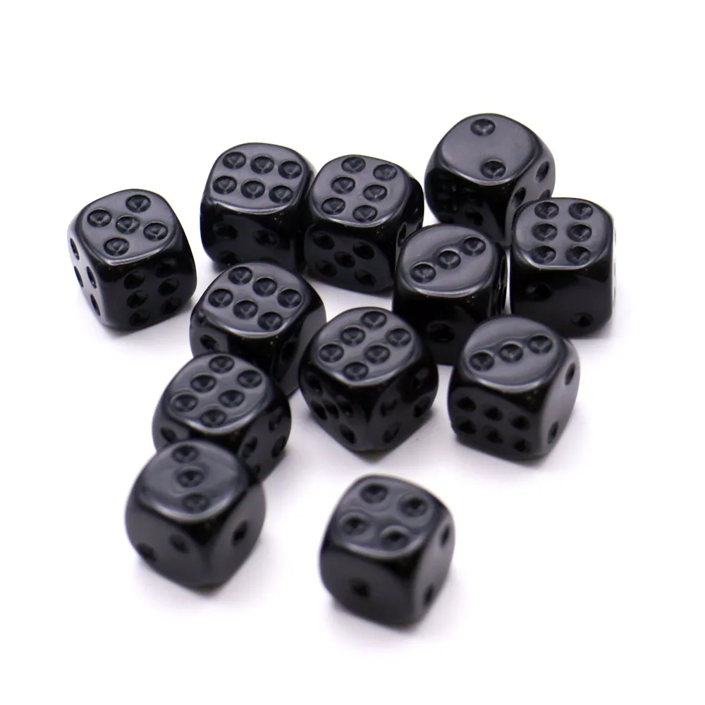 12pcs acrylic D6 hexahedral dice, game and party entertainment dice view 3
