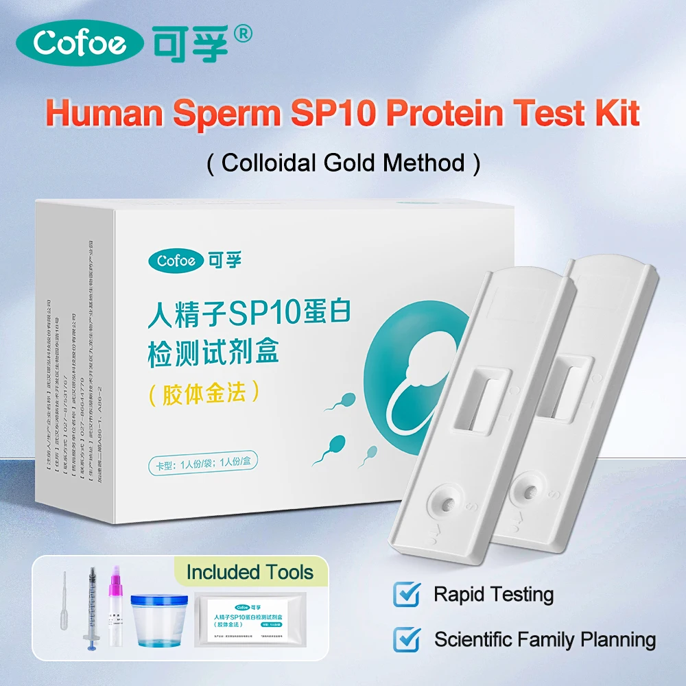 Cosperm SP10 Sperm canlılık kalite testi ovulasyon kendini Test şerit erkek meni yüksek hassasiyetli test kağıdı Sperm sayısı erkekler için kontrol