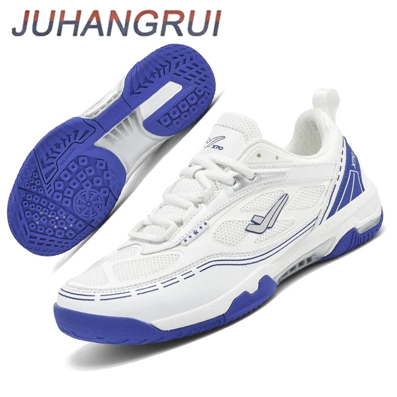 Mens Womens Professional Badminton Shoes Competition Training Sneakers Anti-slip Table Tennis Shoes Breathable Lightweight
