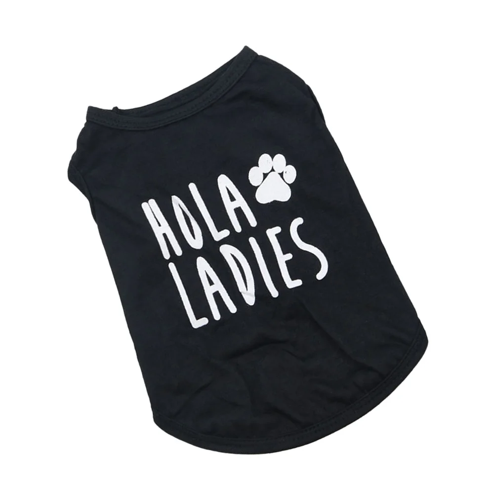 

Stylish Letter Print Dog of Soft Cotton Comfortable Fit for Small Dogs Perfect for Parties Photos Dog Cotton Vest