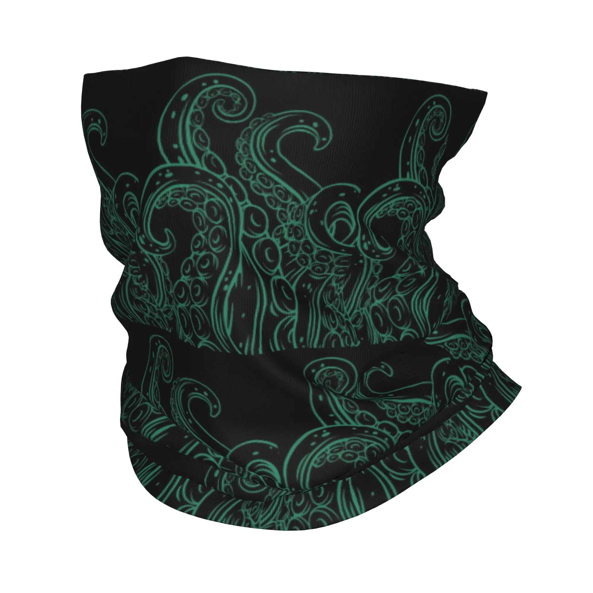 

Horror Monster Tentacles Cthulhu Bandana Neck Cover Printed Wrap Scarf Warm Cycling Scarf Cycling Unisex Adult Windproof