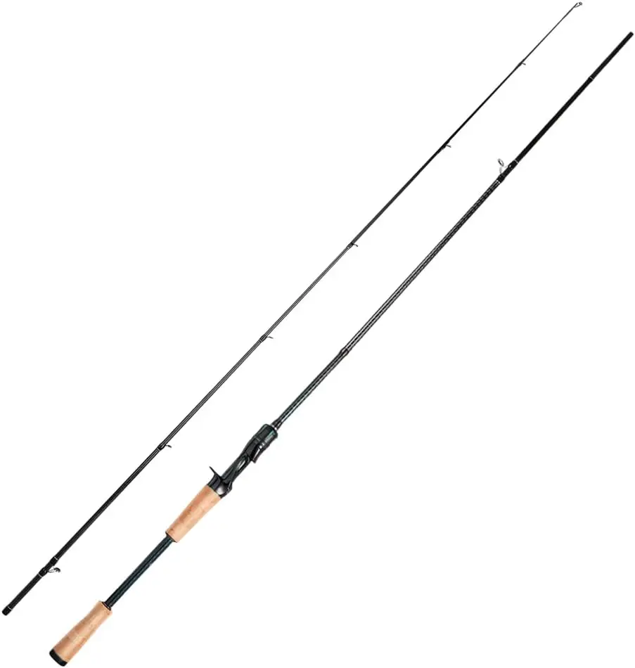 

Magic L Baitcaster Rod Freshwater Fishing Rods, 6'6''-8' Casting Rod, Fuji O+A Ring Guides, 24+30T Carbon Fiber Trout Angeln