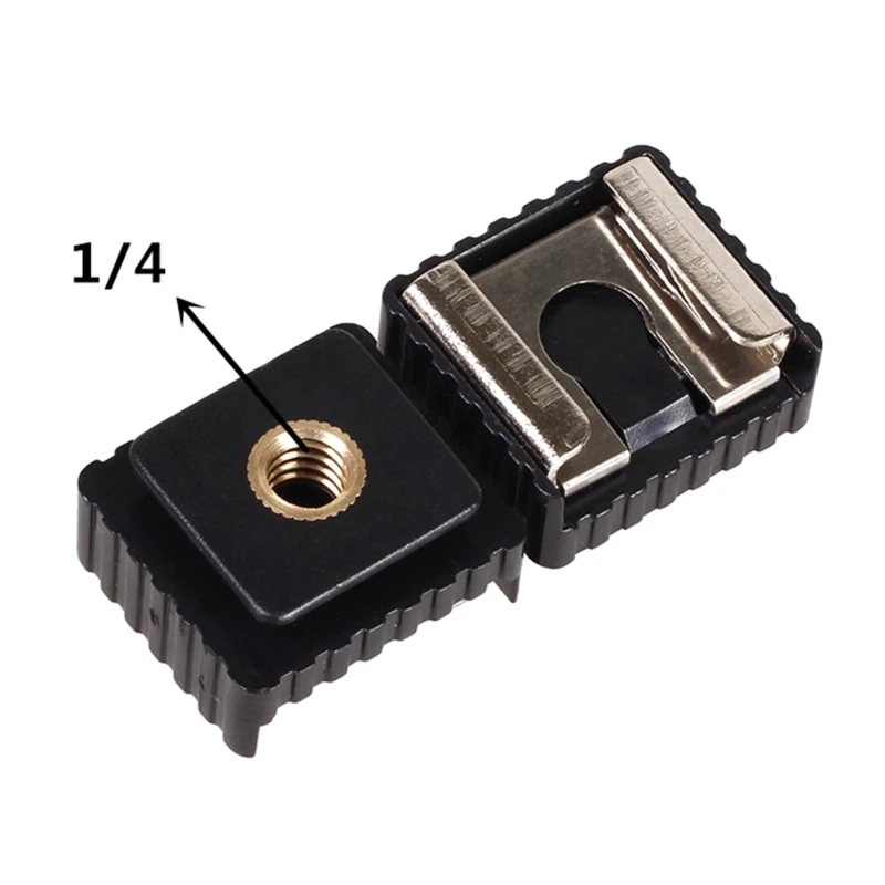 1Pcs SC-6 SC6เย็นรองเท้าร้อนมาตรฐานอะแดปเตอร์ Mount Hotshoe ถึง1/4สำหรับแฟลชขาตั้งกล้อง