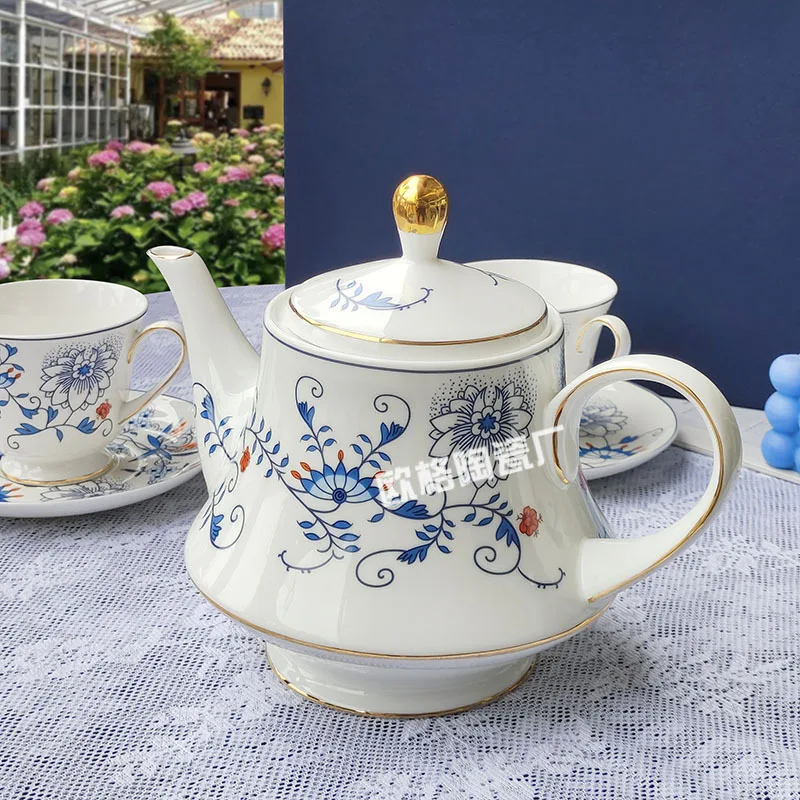 

One Teapot Two Cups And Saucers Coffee Set Afternoon Tea Bone China Gift Set For Home And Office Use