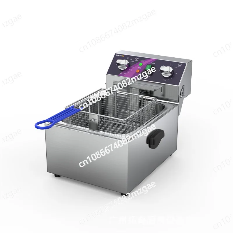 Commercial electric fryer single and double cylinders large capacity fried skewers fried chicken chops fritters