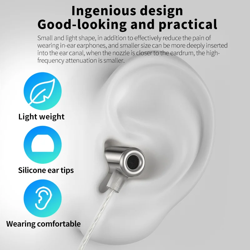 KZ LingLong Wired Best HIFI In Ear IEMs Earphones 1 Dynamic Bass Sport Noise Cancelling Metal Monitor Headphone Earbuds with Mic