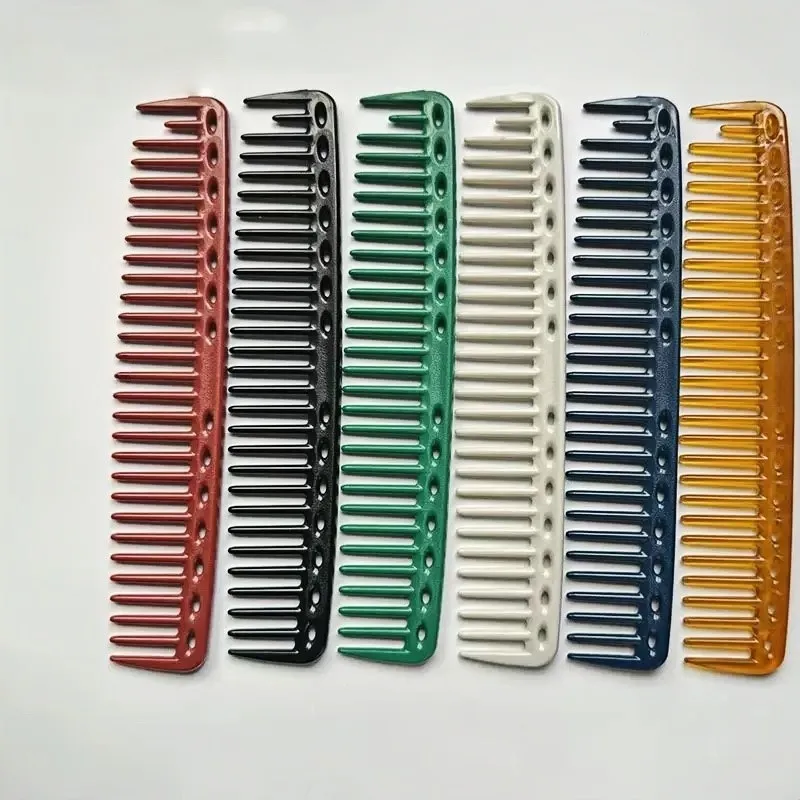 

Multi Colored Anti Static Wide Dense Teeth Dual Use Hairdressing Comb Barber's Specific Cutting Comb BarberShop Accessories Y