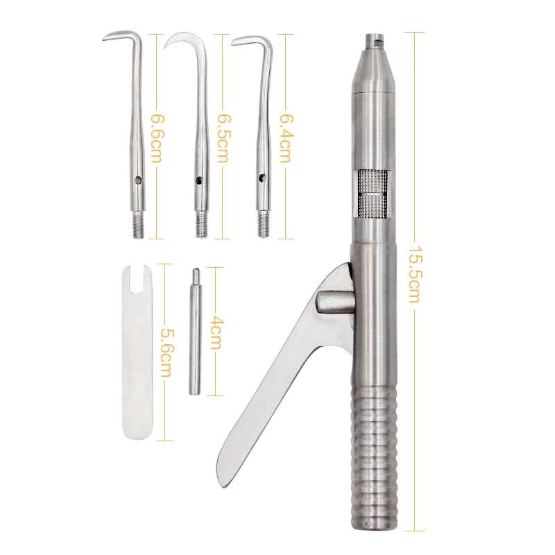 1set Automatic crown remover, stainless steel crown extractor, multifunctional detachable tool, dental restoration equipment