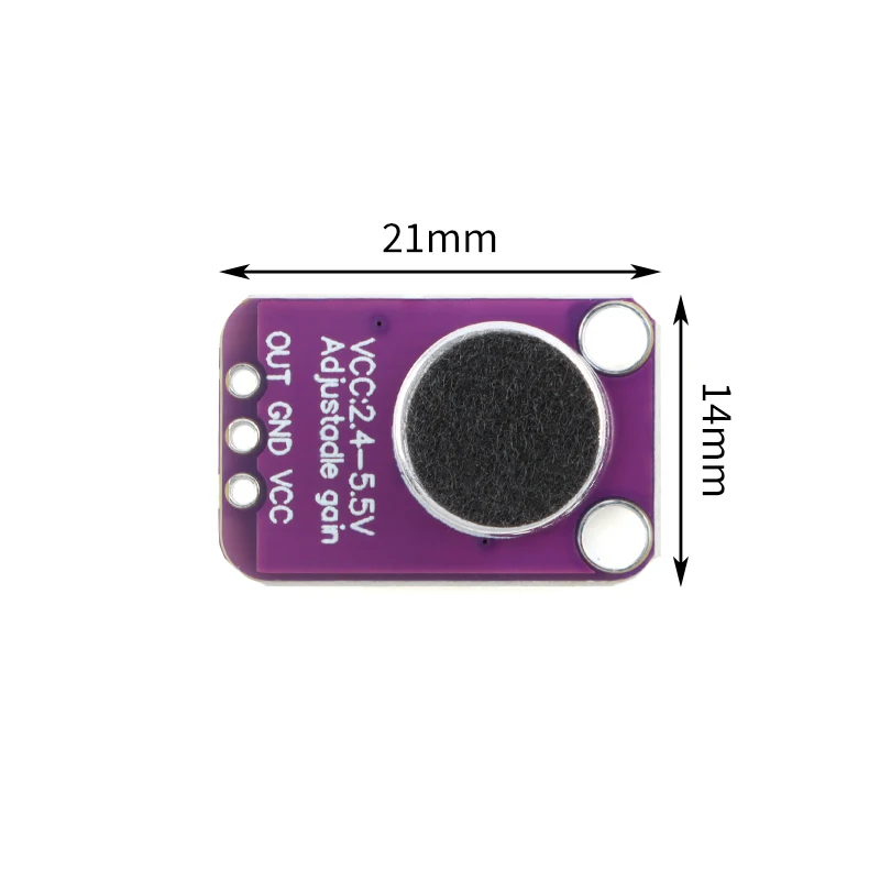 MAX4466 Sound Sensor Module MAX4466 Microphone Preamplifier