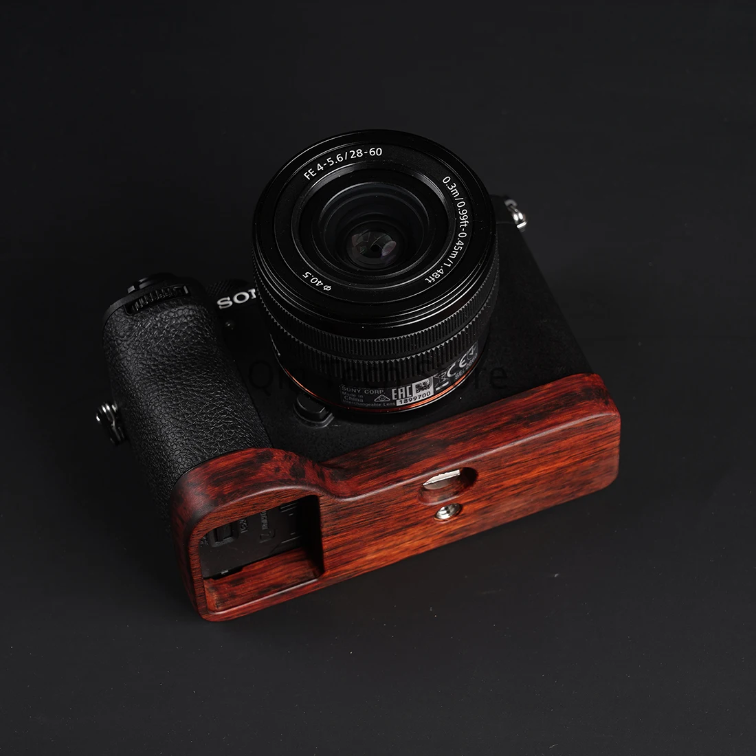 Quick Release Wood Hand Grip for Sony A7CR A7C2 A7c II Arca Swiss Ebony Walnut Camera Plate Clamp Tripod Mount Super Clamp