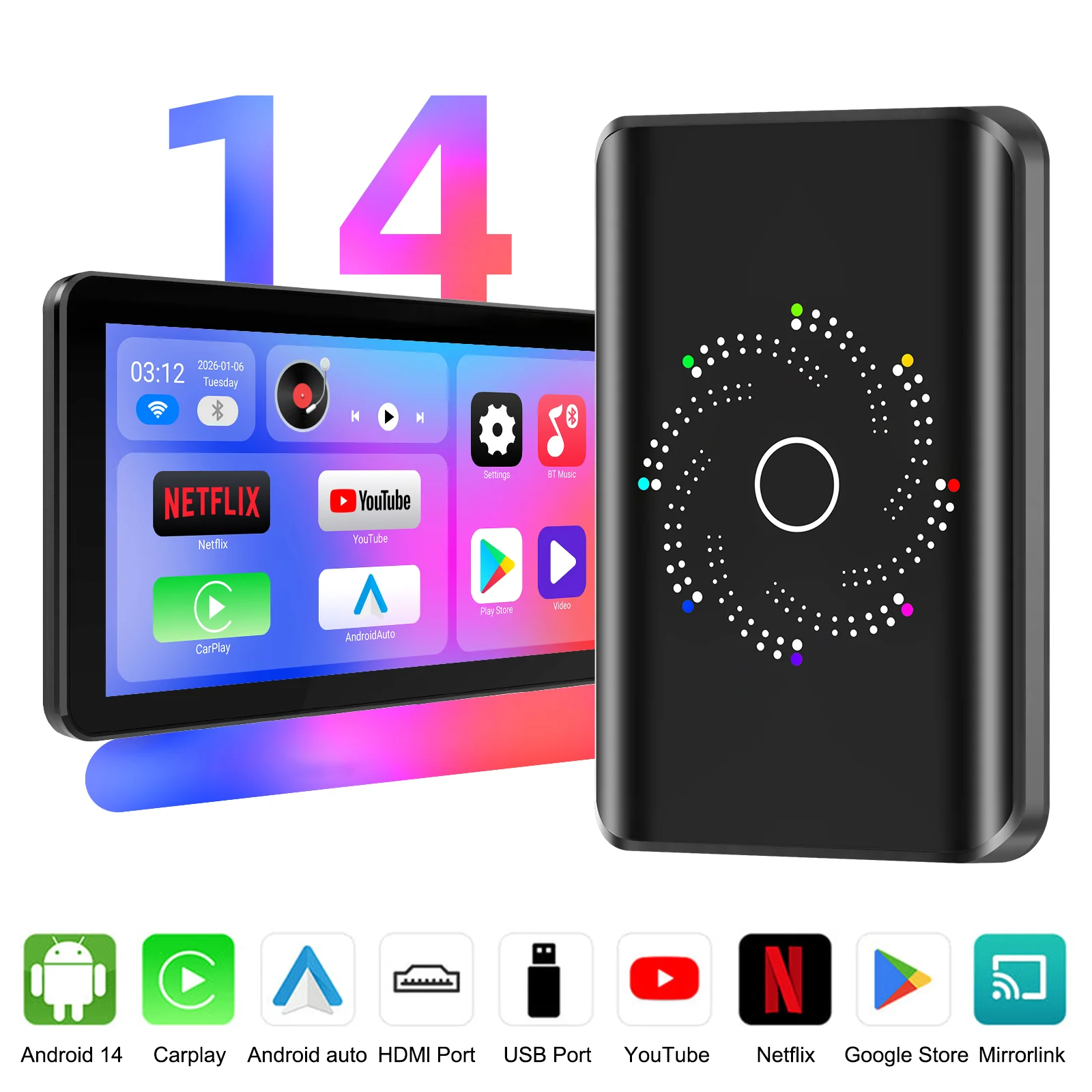 Smartwatch Universal - Ezonetronics 3in1 Android 14.0 CarPlay AI