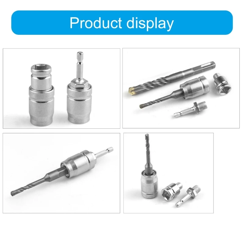 Electric Drill Wrench to Electric Hammer Convert Adapter Improve Efficiency Convenience Drill Chucks Conversion Head Set