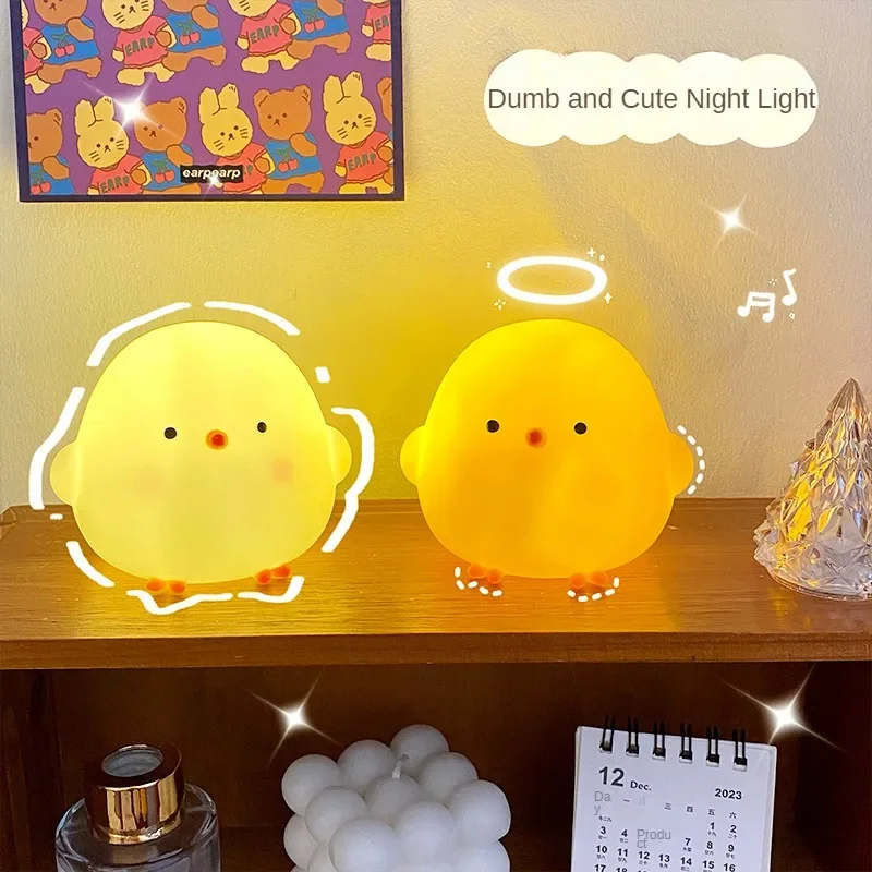 Cartoon Instagram Creative LED Enamel Night Light Chicken Animal Children's Luminous Toys Gifts Christmas Gift To Friends