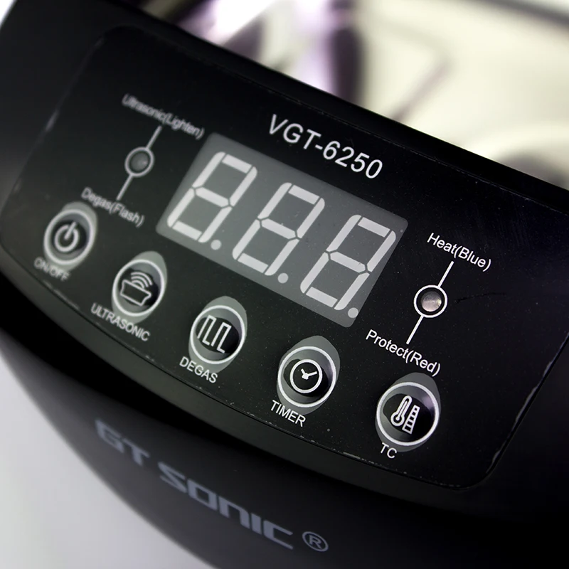 Faceshowes Macchina per la pulizia ad ultrasuoni per orologi da gioielli con pulitore ad ultrasuoni digitale ad ultrasuoni di grande capacità