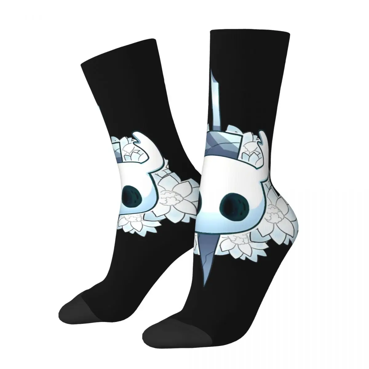 Emblem Men's Socks Vintage Harajuku Hollow Knight Street Style Novelty Casual Crew Sock