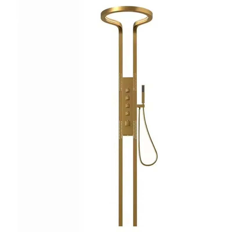 

Waterfall shower bathroom pressurized shower shower set household punch back waist and legs around the waterfall