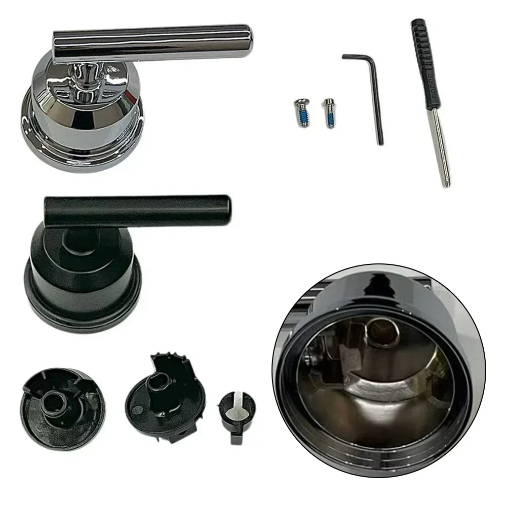 Shower Handle Replacement Chrome Finish For T2901BL And 1222 Cartridge Metal Construction For Reliable Bathroom Upgrade